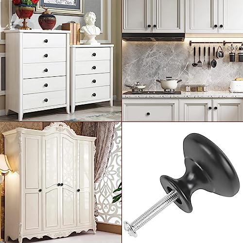 Matte Black Cabinet Knobs 20 Pack Black Dresser Knob Kitchen Knob - color: Matt Black, size: 20