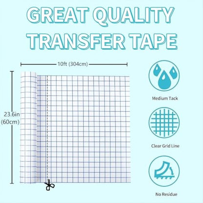 Clear Contact Paper & Wall Protector, 23.6*118 Inches Inches Adhesive Vinyl - size: 23.6"W x 118"L