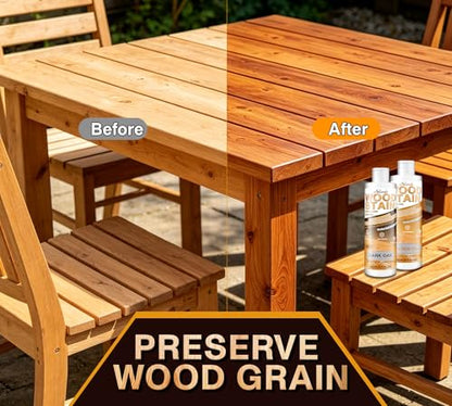 Water Based Wood Stain 8.5oz, Dark Walnut – Indoor Outdoor Furniture Stain - color: Dark Walnut