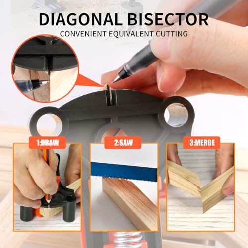 4 Pcs Corner Clamps, 60/90/120 Degree Angle Clamps for Woodworking