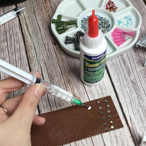 The Beadsmith Syringe Needle Assortment – 12 Each 14ga, 16ga, 18ga and 20ga, Total 48 Pieces – Luer Lock Style, Blunt Tip – Use with Syringes for Glue, Oil & Other Liquid - size: Gauge Asst., 48 pcs.