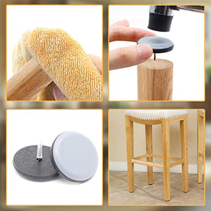 16Pcs 1-1/2 Inch Nail On Furniture Sliders