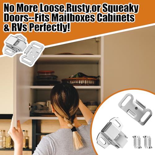 LEIFIDE 20 Pack Hardware Roller Wheel Cabinet Latches and Catches