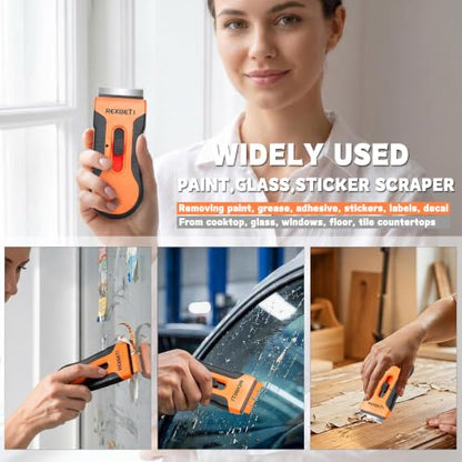 REXBETI Razor Blade Scraper Tool, Paint, Windows, Glass Stovetop Scraper - size: 2