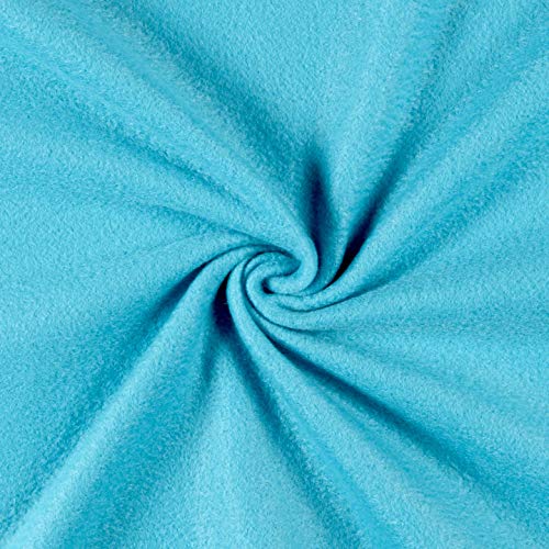 Polar Fleece Solid Turquoise, Cut by the Yard - color: Turquoise