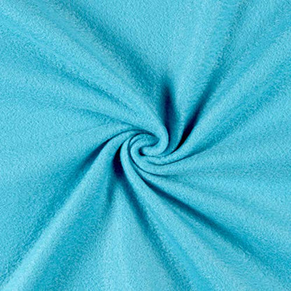 Polar Fleece Solid Turquoise, Cut by the Yard - color: Turquoise