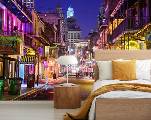 Jdayda Peel and Stick Wallpaper Large City Night View Wall Mural for Bedroom Living Room TV Background Sofa Wall - color: MURAL-302, size: 86" x 57"