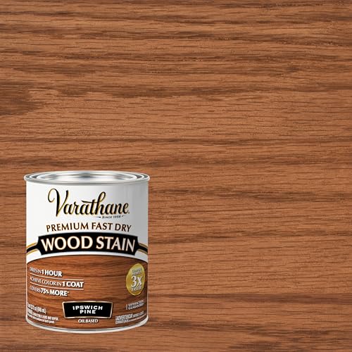 Varathane Premium Fast Dry Ipswich Pine Wood Stain - color: Ipswich Pine, size: 1 Quart (Pack of 1)