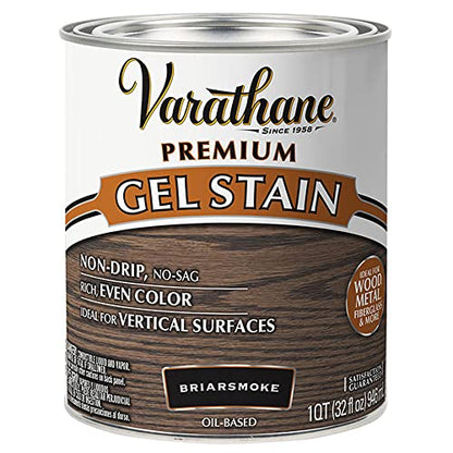 Varathane Premium Briarsmoke Gel Stain - color: Briarsmoke, size: Quart (Pack of 1)