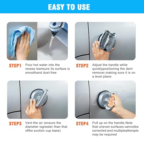 Aluminum Dent Puller | 7 Pack Strong Dent Removal Tool | Car Dent Puller Kit for Car Suction | Dent Repair Kit for Cars Body|Glass|Screen|Moving Objects