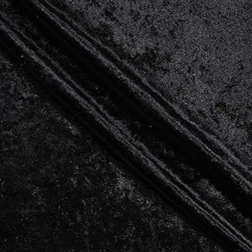 72" Shadow Crushed Velvet Blue, Fabric by the Yard - color: Blue, size: Cut by the Yard