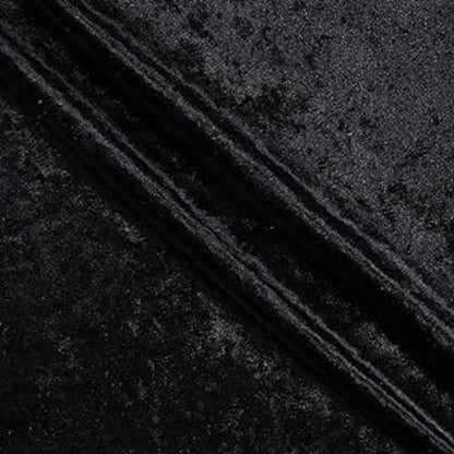 72" Shadow Crushed Velvet Charcoal, Fabric by the Yard - color: Charcoal, size: Cut by the Yard