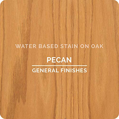 General Finishes Water Based Wood Stain, 1 Quart, Pecan - color: Pecan, size: 1 Quart
