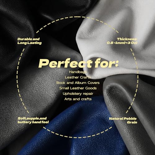 Marine Vinyl Fabric Faux Leather Upholstery, 1mm Thick, Waterproof & UV Resistant, Cotton Backing, Boat, Automotive, Crafting & Outdoor Pleather – 12" x 54" (1 FT), Black - color: Black, size: 1FT(12"x 54")-Rolled