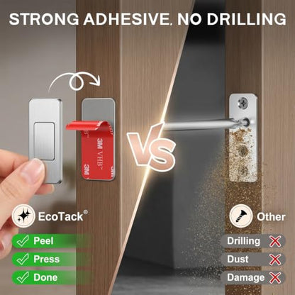 26 Pack Magnetic Cabinet Door Catch, No Drill Magnetic Cabinet Catches Ultra Thin Strong Magnetic Cabinet Latch with Adhesive for Kitchen Cabinets, Closets, Drawers, Bathroom Cabinets, RV Doors