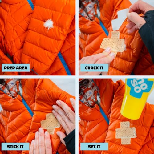 Noso Patches Fabric Repair Kit, Waterproof Peel & Stick Self-Adhesive - color: Bandage
