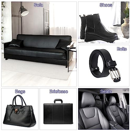PATIKIL PU Faux Leather Fabric Nappa Grain 2 Yards Length 72"x54"x0.04" Soft Synthetic Leather Material Sheets 1.2mm Thick for Bags DIY Crafts, Black - color: Black, size: 54"x72"x0.04"