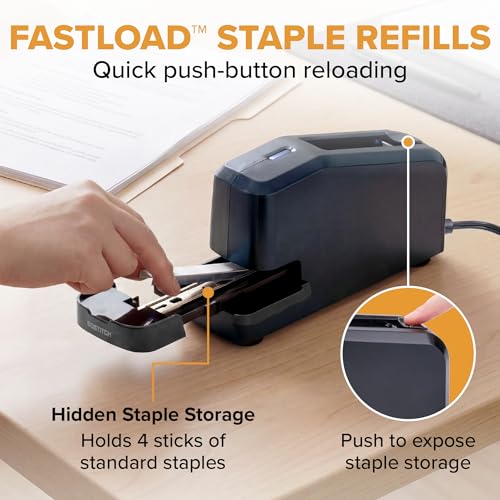 Bostitch Office Electric Stapler, 30 Sheet Heavy Duty No Jam, Charcoal - color: Charcoal, size: 1 Pack
