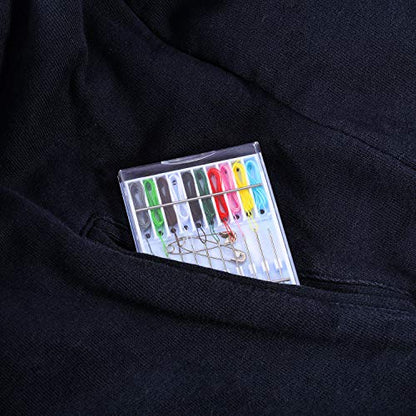 Hestya 2 Boxes Pre Threaded Needles Sewing Kit for Adults - color: Mixed Color