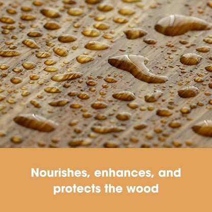 Furniture Clinic Wood Wax Polish, Clean & Protect Treated & Untreated Wood - size: 8.5oz / 250ml