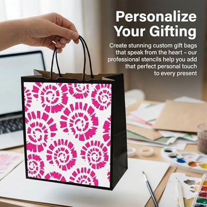 16 Pcs Stencils for Painting, Geometric Painting Stencils