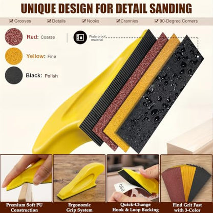 270 PCS Micro Sander, 80-1000 Grit Detail & Mini Sander Block