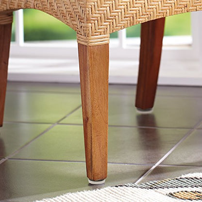 SoftTouch 7/8" Round Nail-On Furniture Glides for Wooden Tables and Chairs on Carpet, Protective Heavy-Duty Furniture Sliders, Set of 4, White - size: 7/8", style: Straight Furniture Legs