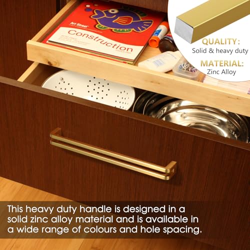 3-3/4 Inch(96mm) Hole Center Brushed Gold Zinc Alloy Solid Cabinet Pulls,Dresser Cabinet Handles Luxury Cabinet Pull Hardware for Bedroom, Kitchen 6 Pack 7600 - color: Brushed Gold, size: 3-3/4 Inch Hole Center