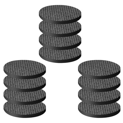 CHUNZEXI 12 Pack 3 Inch Non Slip Furniture Pads, Round Self Adhesive Rubber - size: 3 inch 12 Round