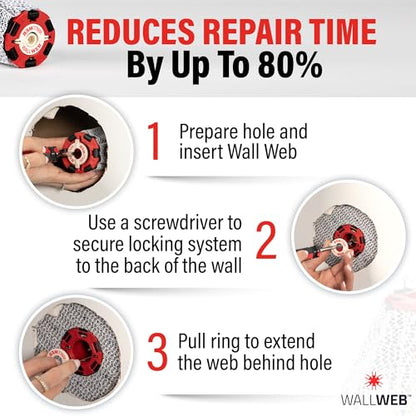 Innovative Drywall Repair Kit - 2 inches plus Hole Patch, Spackle Wall Repair, Drywall Patch Filler for Easy Wall Fixes - No Dry Wall or Tape needed