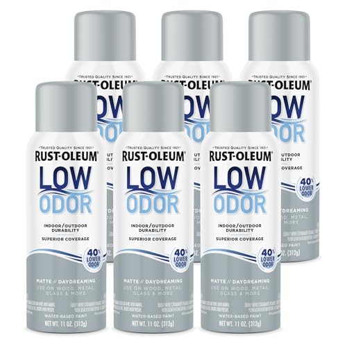 Rust-Oleum Low Odor Premium Spray Paint, Matte Daydreaming - color: Daydreaming, size: 11 Ounce (Pack of 6)
