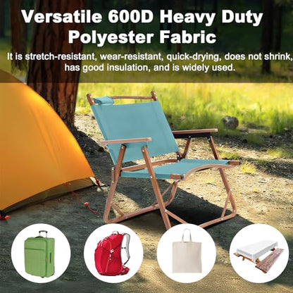 BECHAEO Waterproof Upholstery Canvas Fabric by the Yard, Turquoise - color: Pale Turquoise, size: 1 Yard 58" x 36" (Pre-cut)