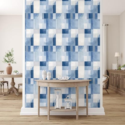 Peel and Stick Wallpaper Sheets, Out of The Blue, 12-Pack - style: Out of the Blue
