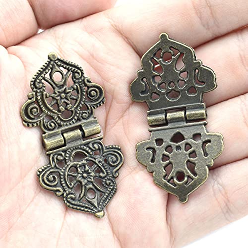 Antique Mini Folding Hinges Retro Bronze