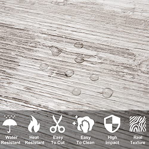 AULIGET 100 Piece Peel and Stick Backsplash PVC Tile, 3 Inch x 6 Inch Brown Birch Stick on Wall Tiles for Backsplash Kitchen, Bathroom, Laundry Room, Camper, Fireplace - color: Brown Birch