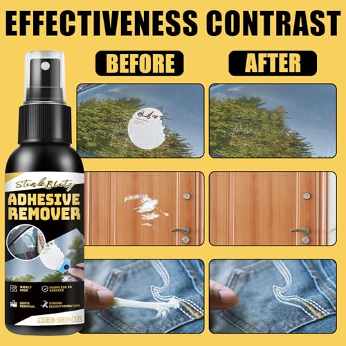Adhesive Remover Spray, 100ml Glue Remover with Scraper Tool and Cloth