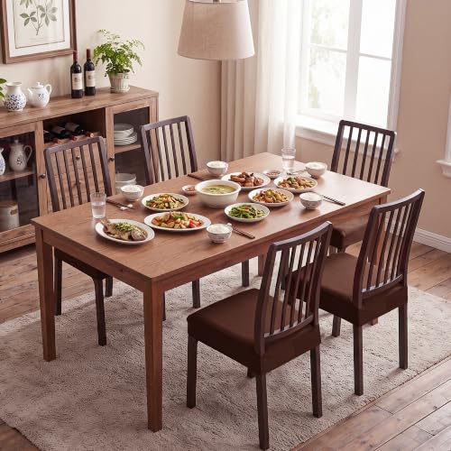 FUANGUI Dining Chair Covers Set of 4, Kitchen Chair Seat Covers - color: 06