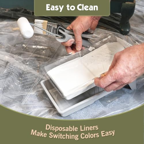 ROLLINGDOG 4 Inch Paint Roller Kit, 4" Painter's Cabinet Kit