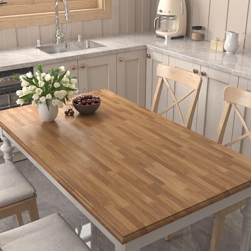 Decotalk Butcher Block Countertop Peel and Stick Wood Contact Paper 12x200 - size: 12" x 200"