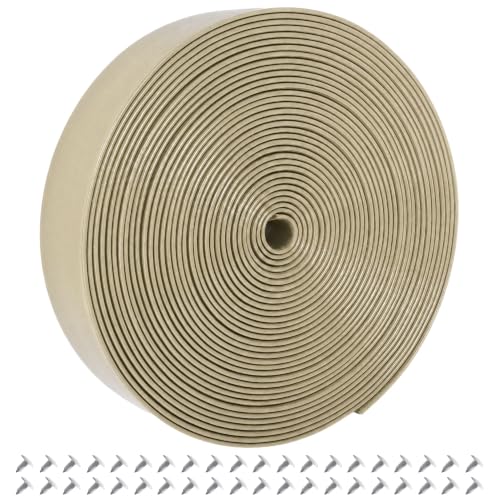 Vinyl Straps for Patio Chair Repair Kit 2'' Wide 40 Ft Long Replacement Straps + 40 Free Rivets for Outdoor Lawn Furniture Chaise Lounge Repair (Driftwood) - color: Driftwood, size: 40 Ft strap + 40 rivets