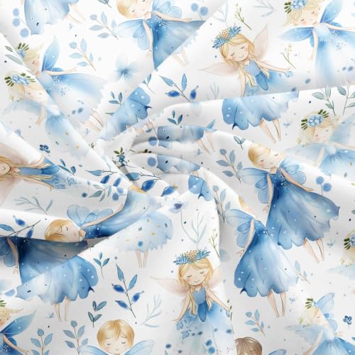 jejeloiu Ballet Fabric by The Yard Soft 2 Yards - color: Blue, size: 2 Yards