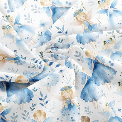 jejeloiu Ballet Fabric by The Yard Soft 2 Yards - color: Blue, size: 2 Yards