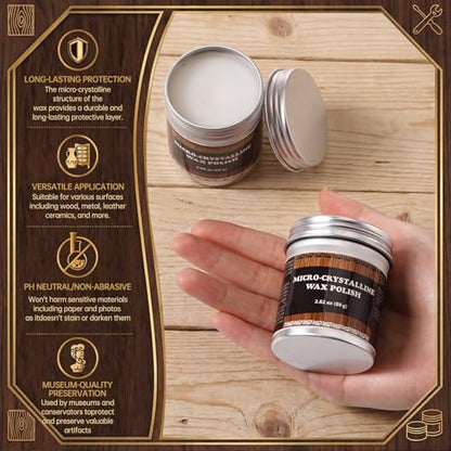 Roowest 3 Pack, 251 ml Micro-crystalline Wax Polish - color: 251 ml