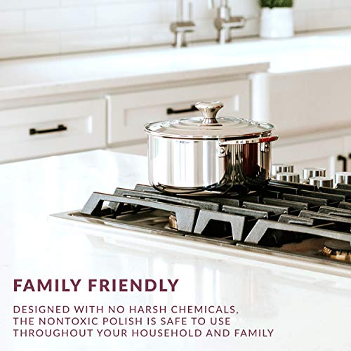 HOPE'S Countertop Restoration Polish, Streak-Free Kitchen Counter Cleaner, No Buildup on Countertops, Quartz, Marble, Corian, Composite, and Granite Polish, 8 Fl Oz, Pack of 12 - style: 8 Fl Oz (Pack of 12)