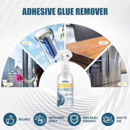 Adhesive Remover, Sticker & Glue Remover Kit with Scraper, 3.3 oz