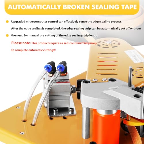 YUCHENGTECH Edge Bander Banding Machine Automatic Tape Breaking Portable Edge Banding Machine Curve Straight Edge Bander With Microcomputer Intelligent Temperature Control (110, Volts (AC))