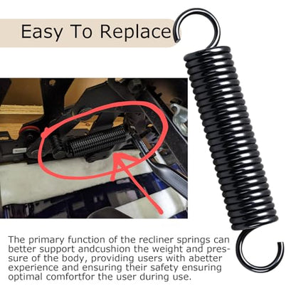 4 7/8 Inch Recliner Mechanism Extension Springs Suitable for Lane and Action Furniture Recliner Springs Replacement Parts,4 7/8 inch Replacement for Furniture Lane Recliner Spring (2PCS) - size: 4-7/8 in