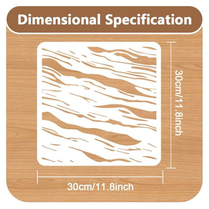Marble Texture Stencil, Reusable Painting Template for Home Decor - style: Marble Texture