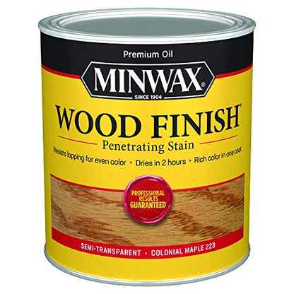 Minwax Wood Finish, Colonial Maple, 1 Quart - color: Colonial Maple, size: 0.25 Gallon