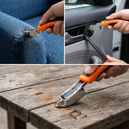 3-in-1 Heavy Duty Staple Remover Set – Professional Upholstery Staple Puller for Carpets, Floors & Furniture – Durable Carbon Steel Stapler Remover with Non-Marring Jaws & Grip